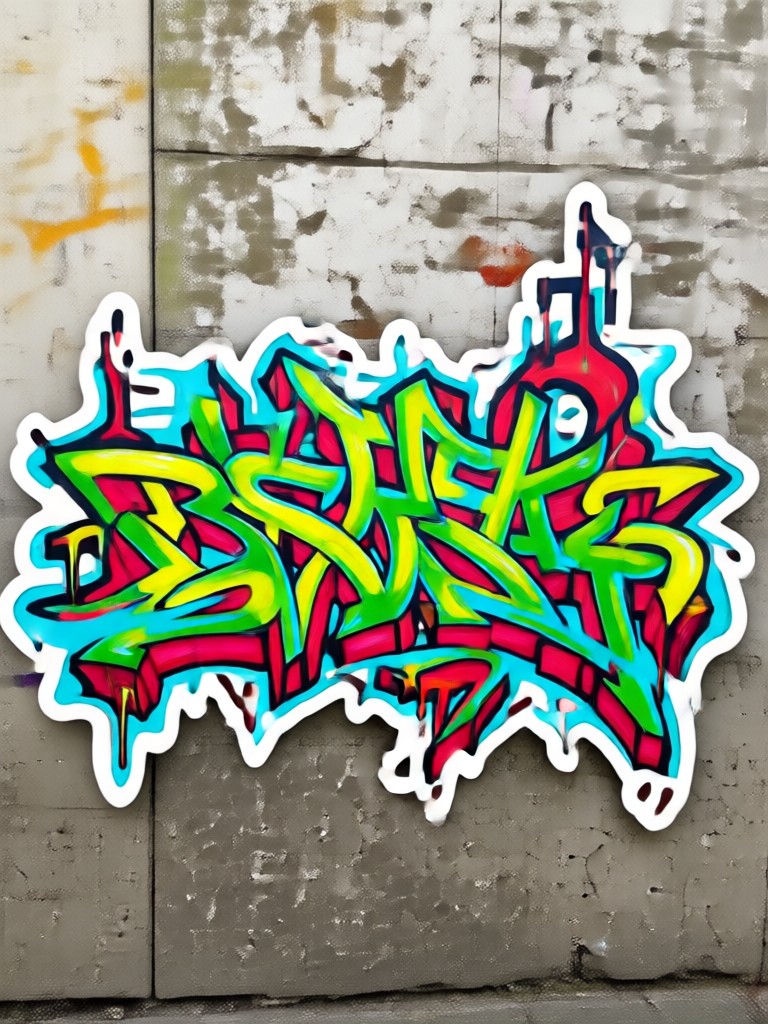 Retro 90s Cartoon Sticker
