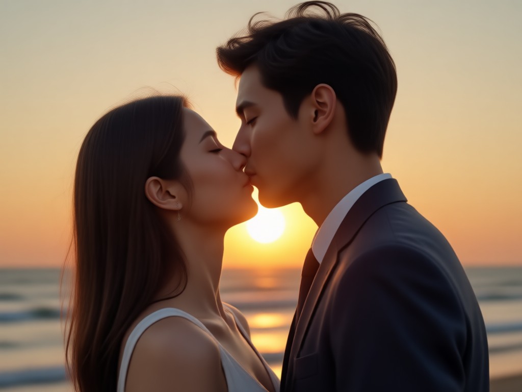 사진 속 두 사람의 AI 얼굴 감지