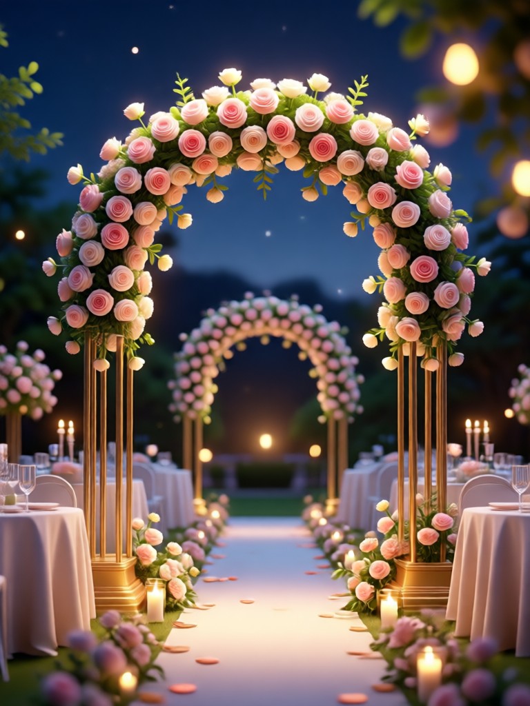 Winter wonderland wedding centerpiece AI