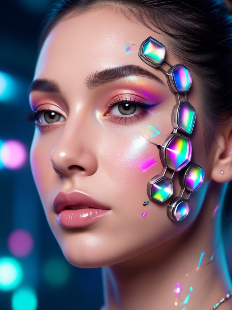 Mobile app creating AI beauty portrait