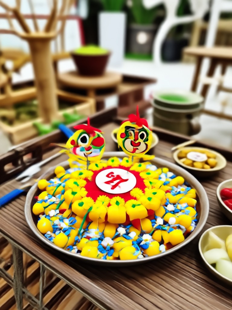 AI generated Teej festive scene