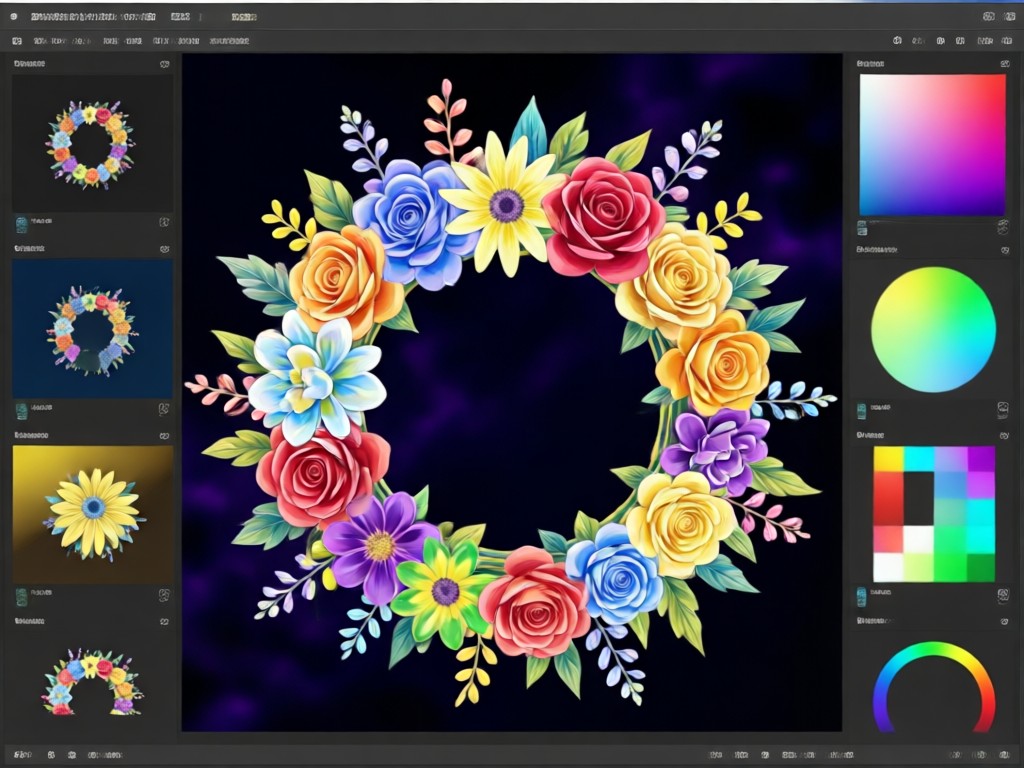 User tapping screen to apply flower crown effect
