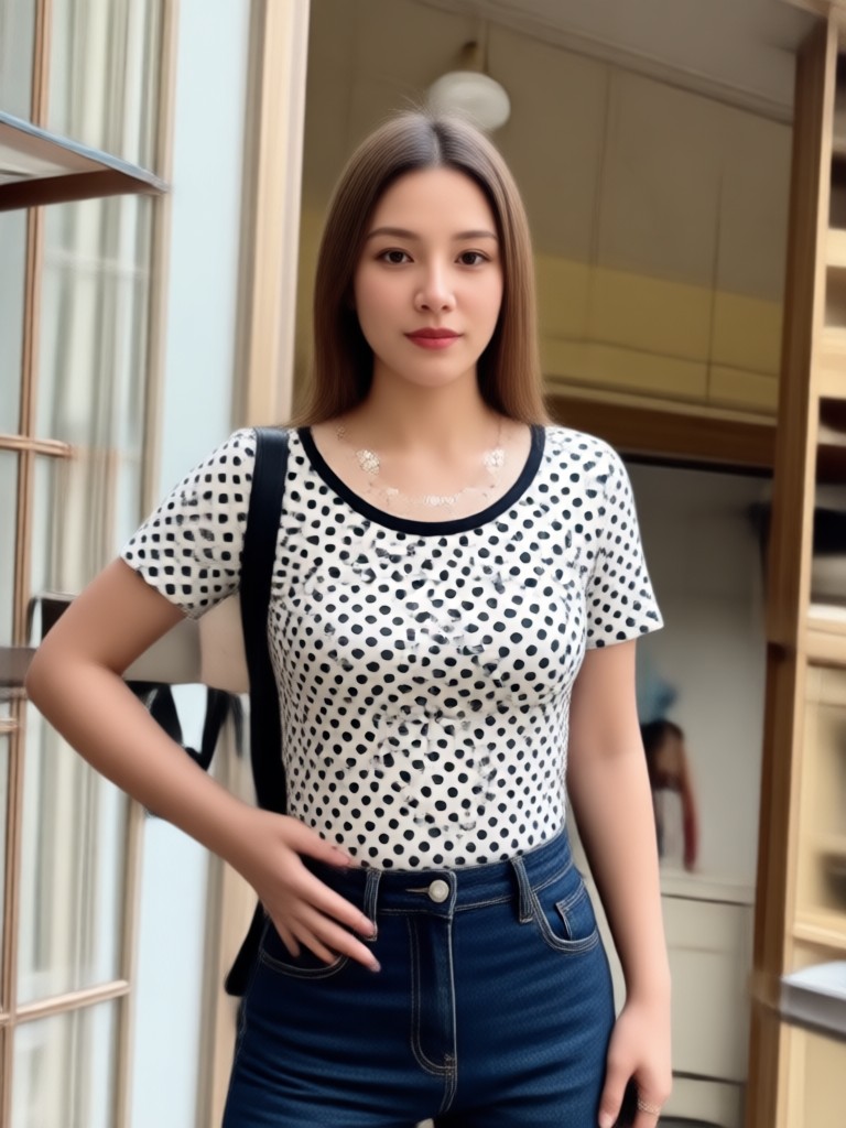 Mobile app interface for AI virtual try on clothes
