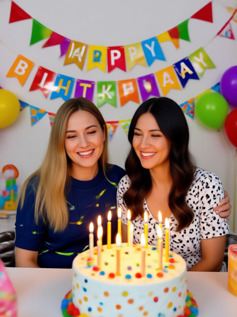 Nostalgic birthday video with childhood photos