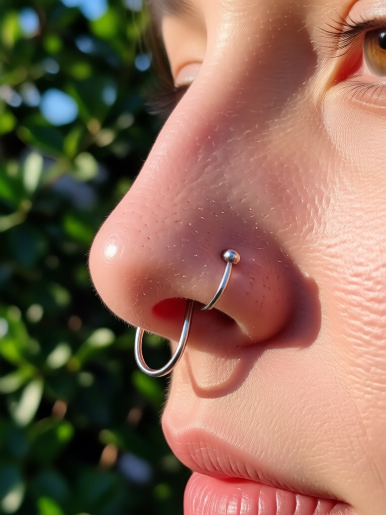 KI-Piercing-Filter auf Profilansicht