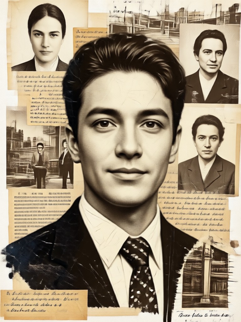 Graduation memories collage with vintage diploma aesthetic