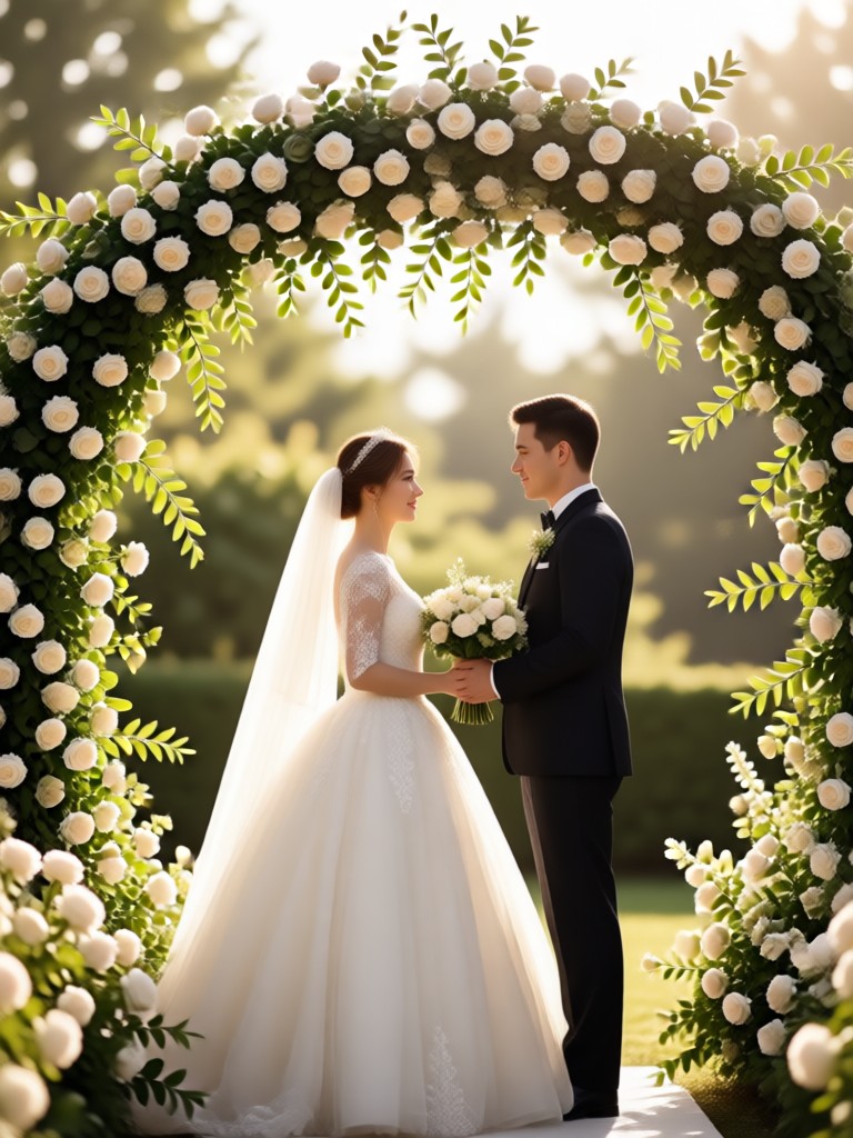 Filme de casamento minimalista moderno por IA