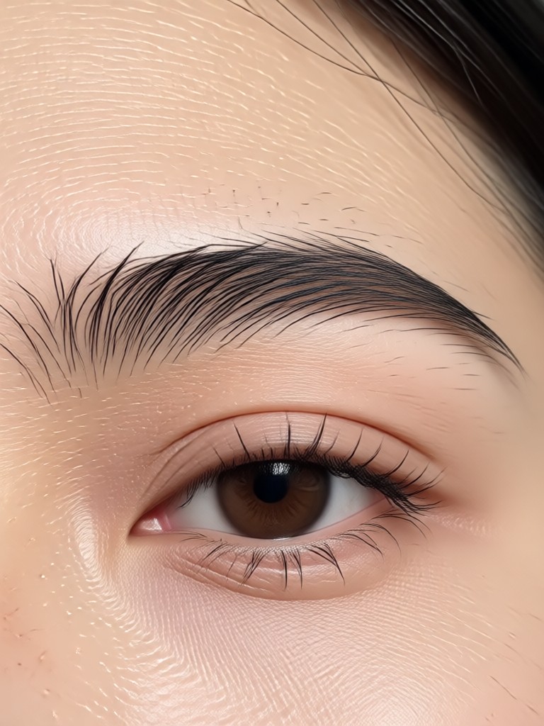 Dramatic, high-fashion eyebrow transformation