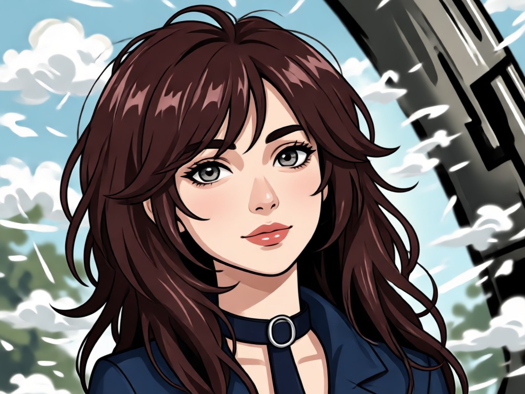Anime style avatar transformation example