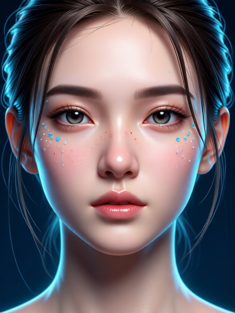 Fantasy character face generated by AI Gesicht Generator