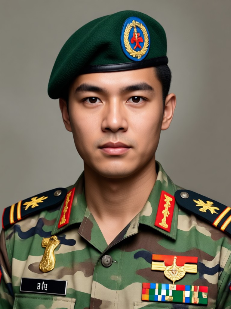 ai indian soldier in combat gear