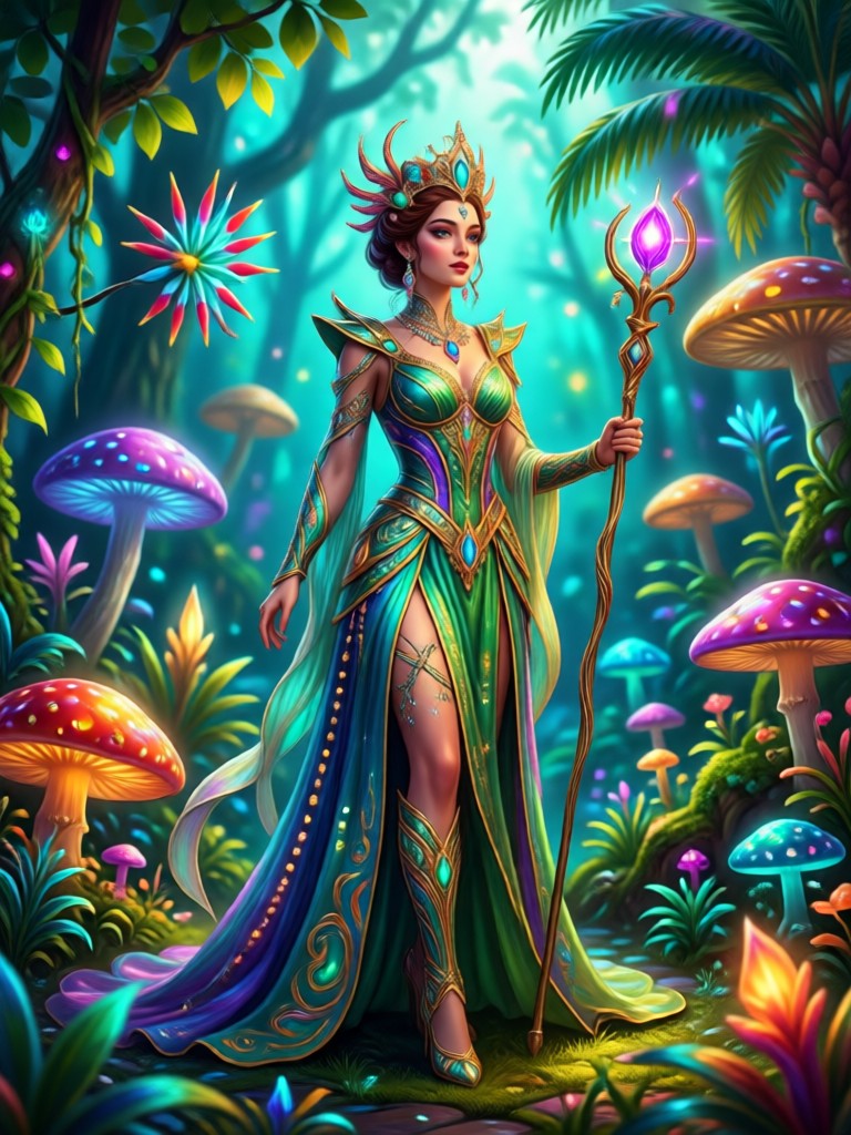 AI Steampunk Princess with mechanical details