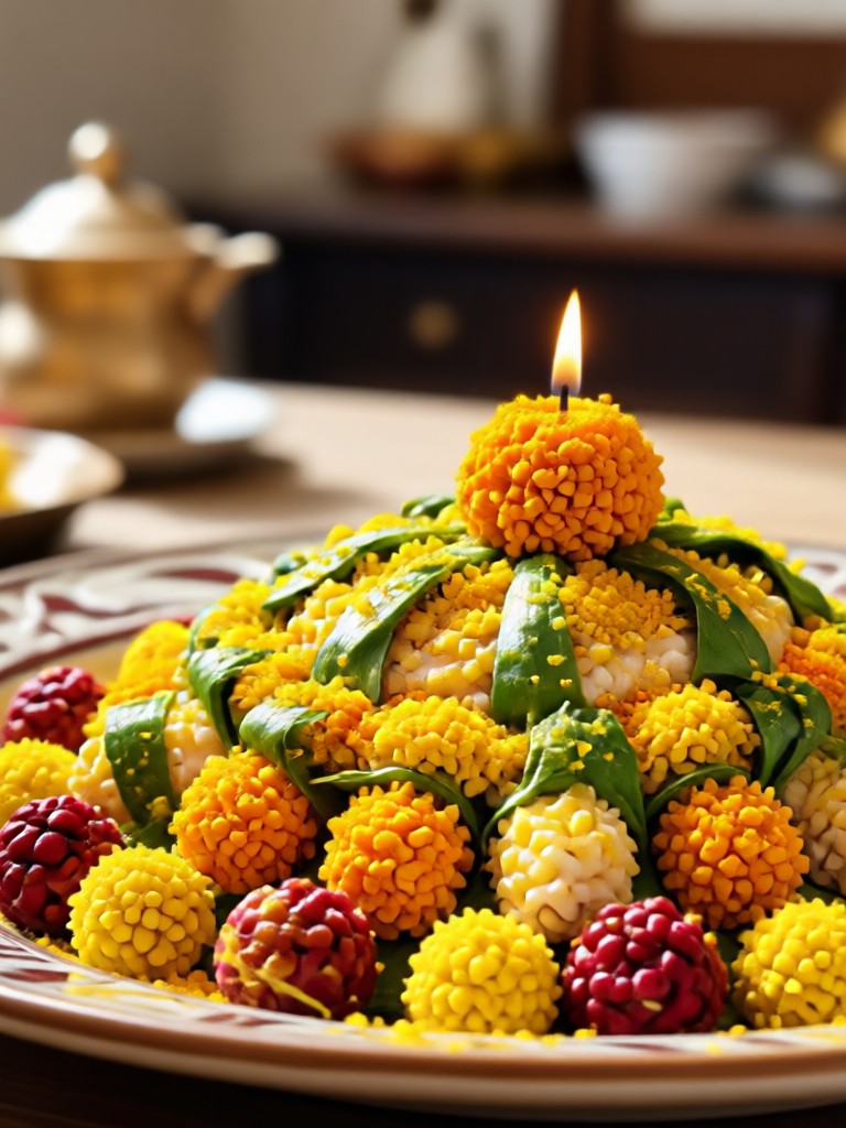 AI edit with multiple diyas and festive lighting