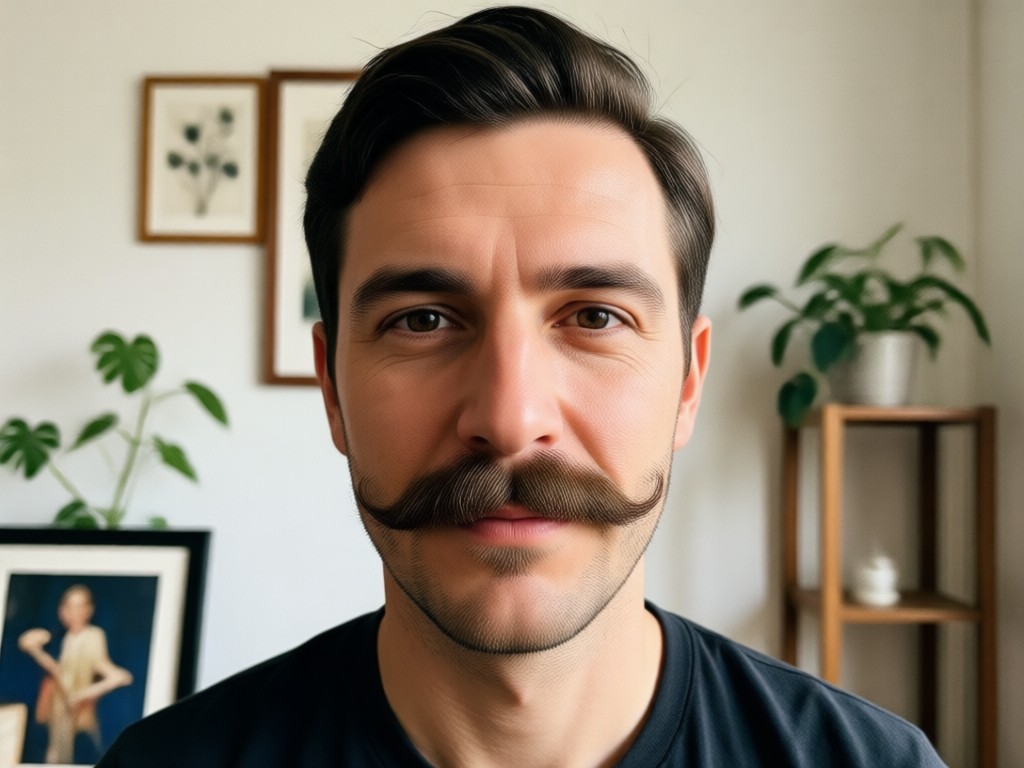 Galeri menunjukkan berbagai gaya kumis dan jenggot