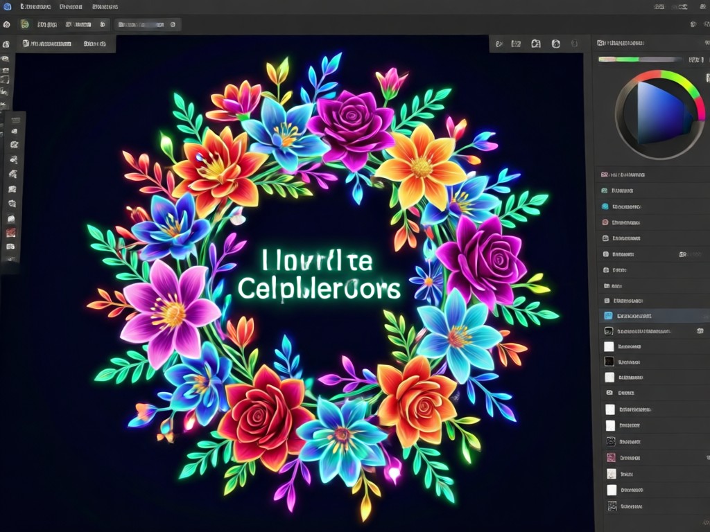 AI flower crown realistic blending