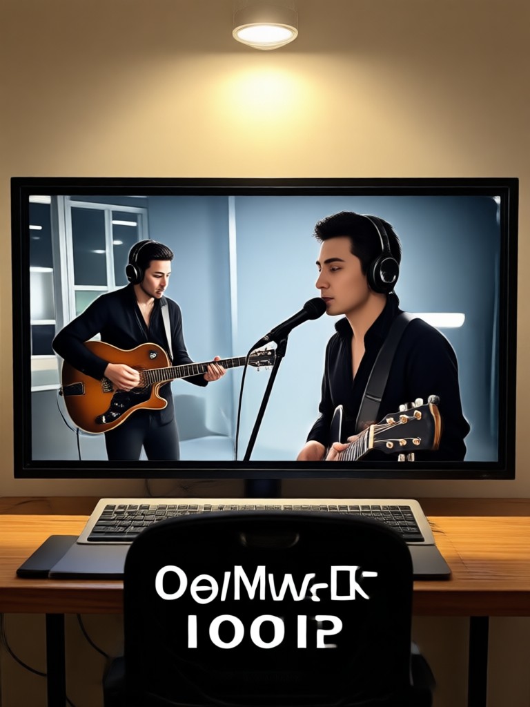 Lyric video with dynamic text animations