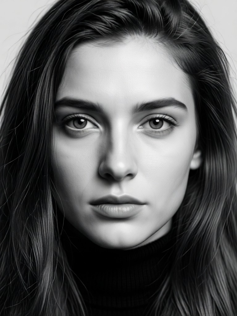 Group photo transformed into a classic AI black and white portrait