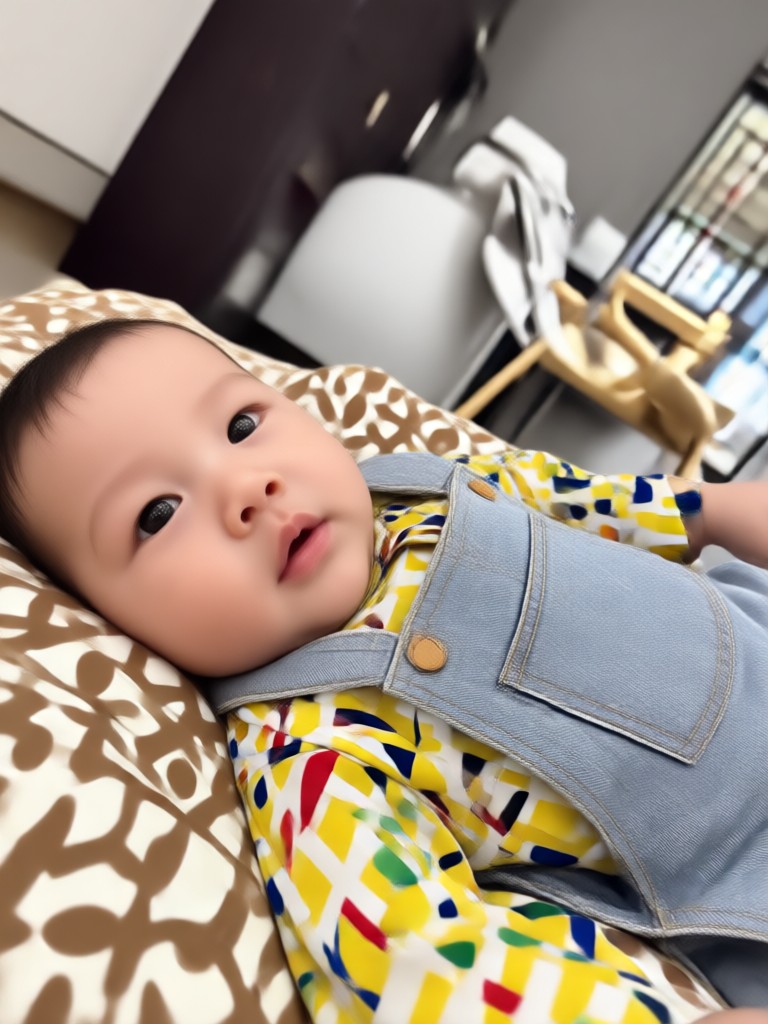 Transformasi bayi lucu sisi per sisi