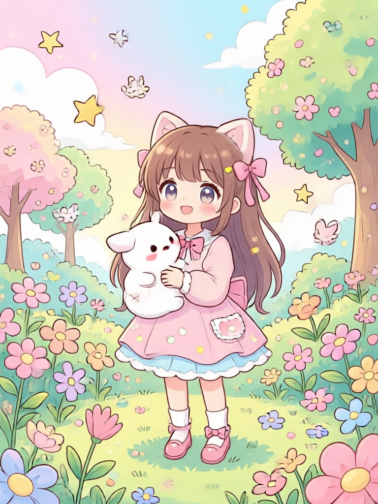 kawaii art style transformation