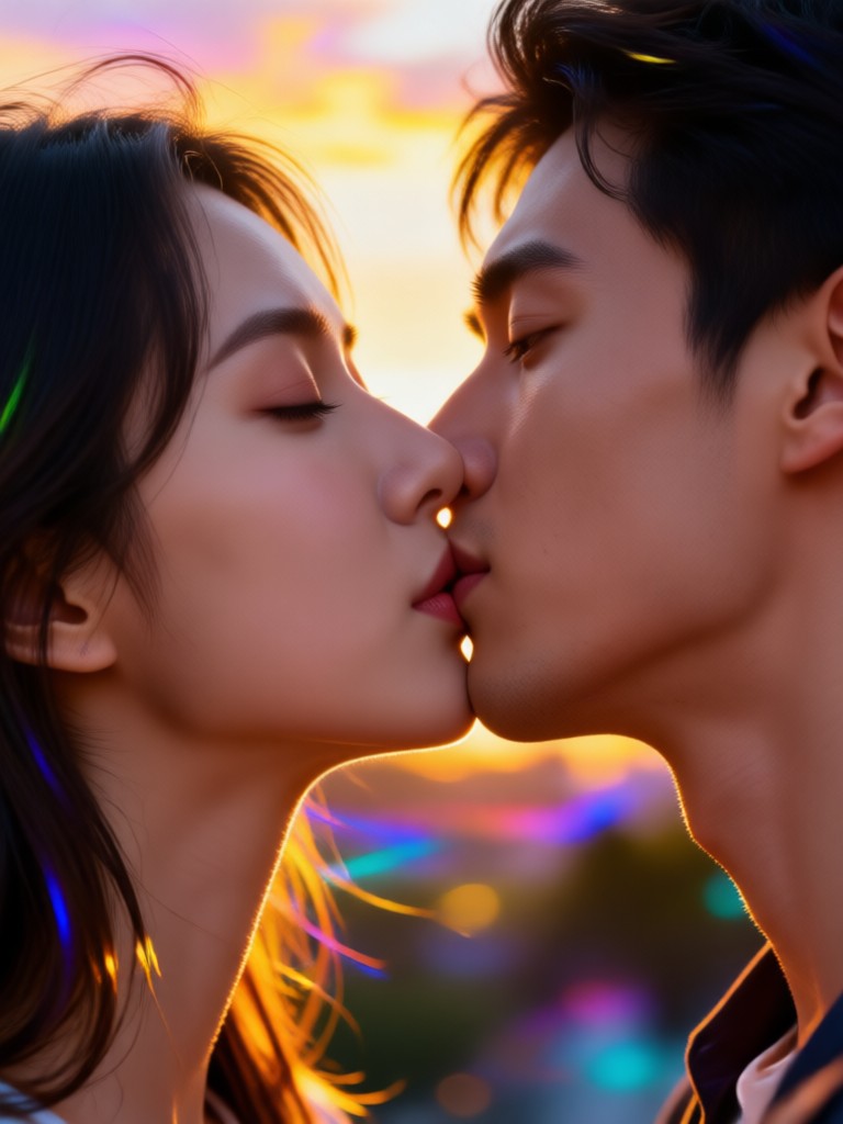 Fantasy magical kiss generation