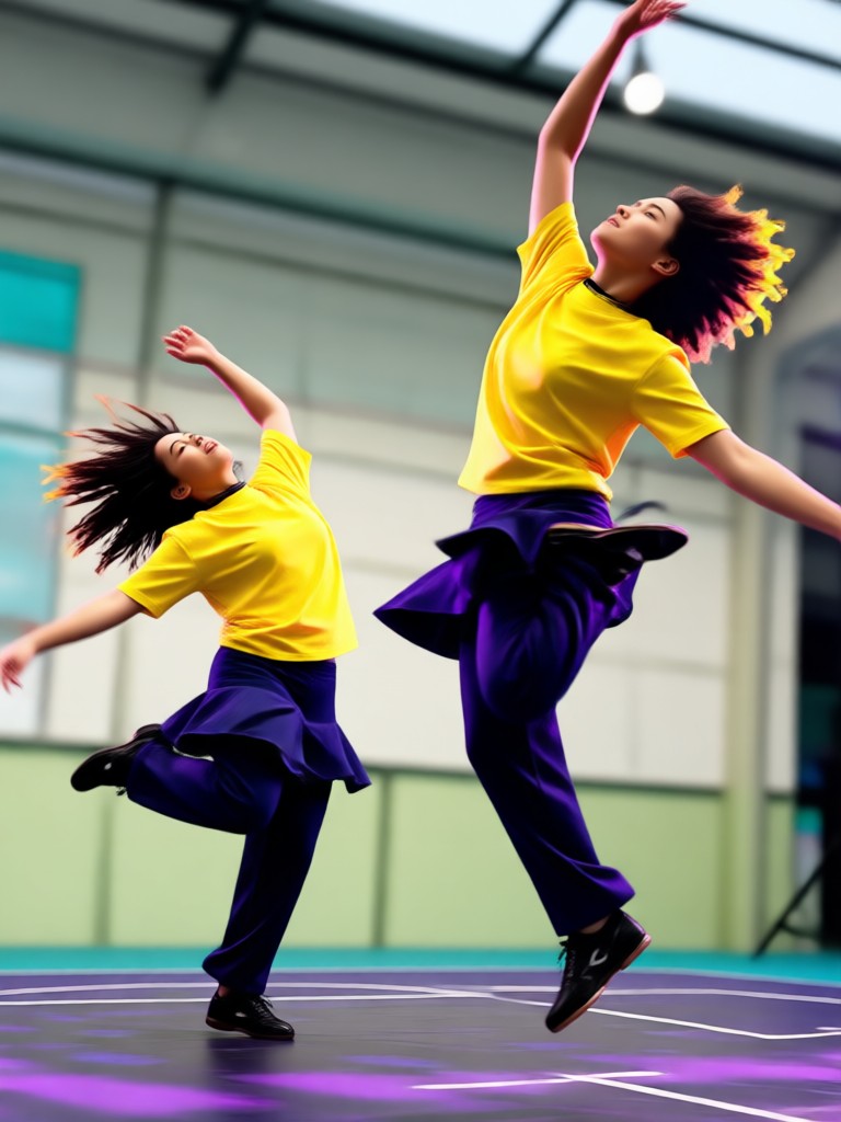 Mobile app showing the two photos dancing video generator interface