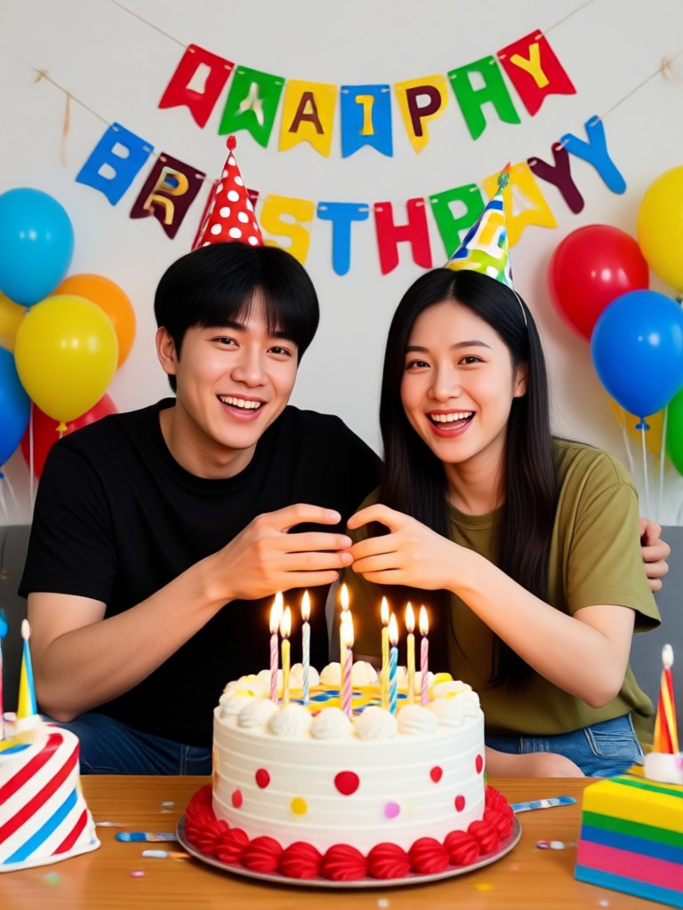 Minimalist birthday video with heartfelt message