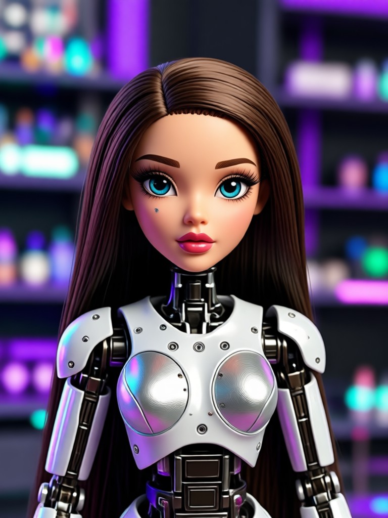 Coquette Bratz doll with bows, pearls, and soft blush