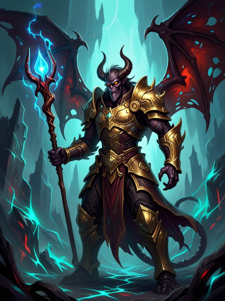 Grimdark armor and weapon design AI art