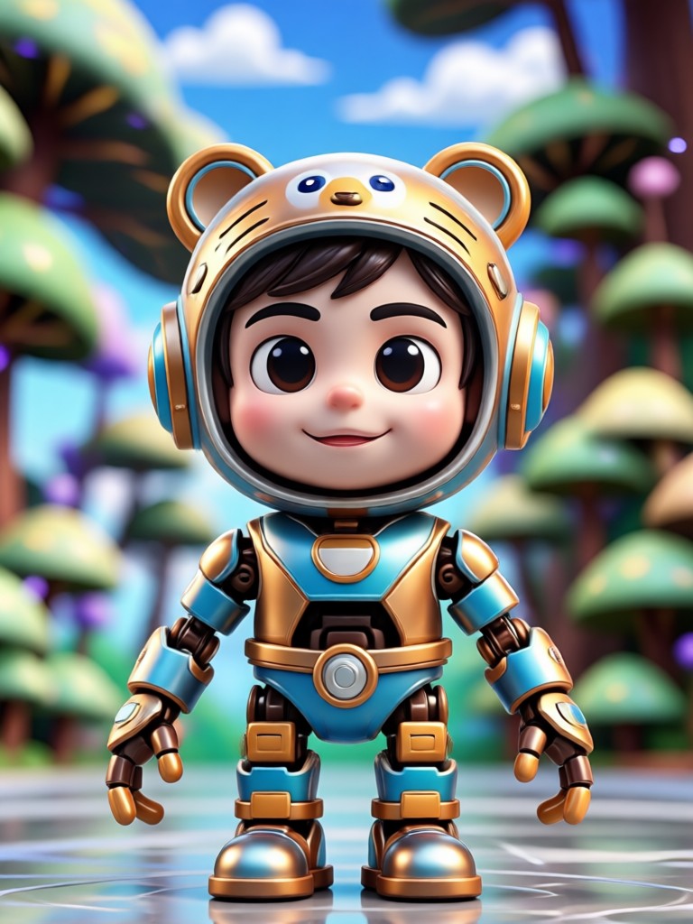Glow in the dark 3D buddy concept