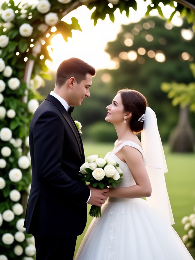 Romantic garden wedding video template