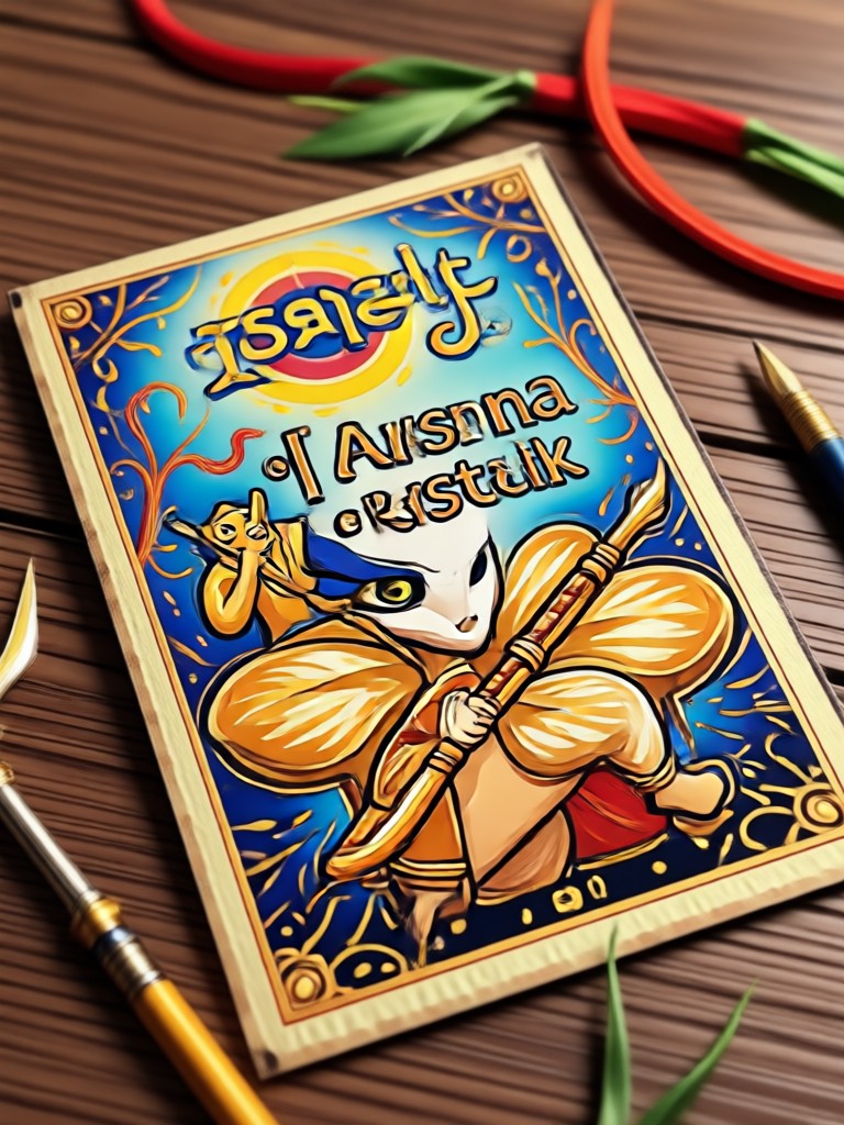Personalized Rakhi Card with Custom Text
