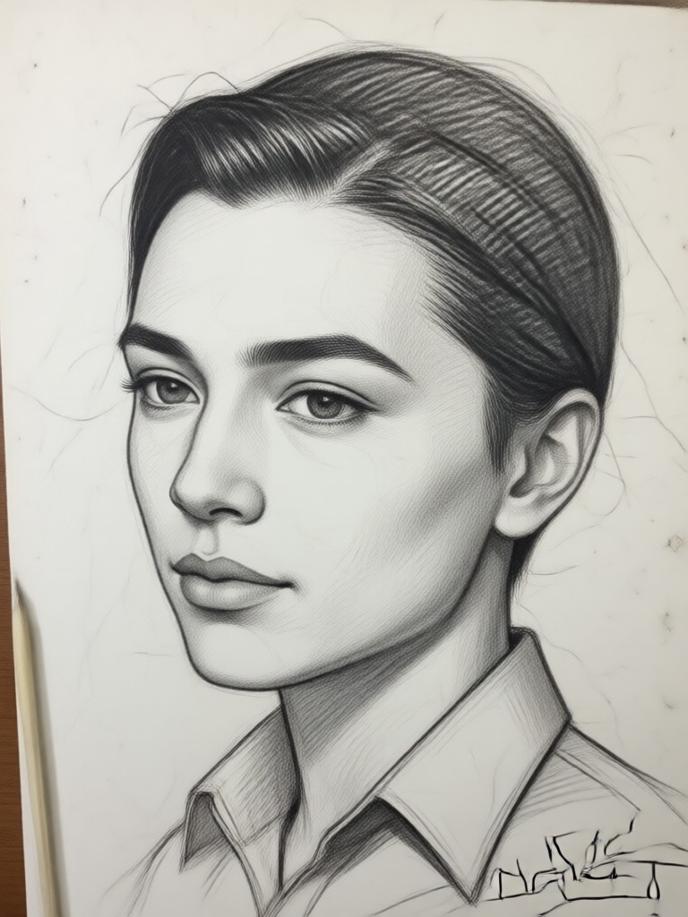 Graphitskizze aus einem Reisefoto
