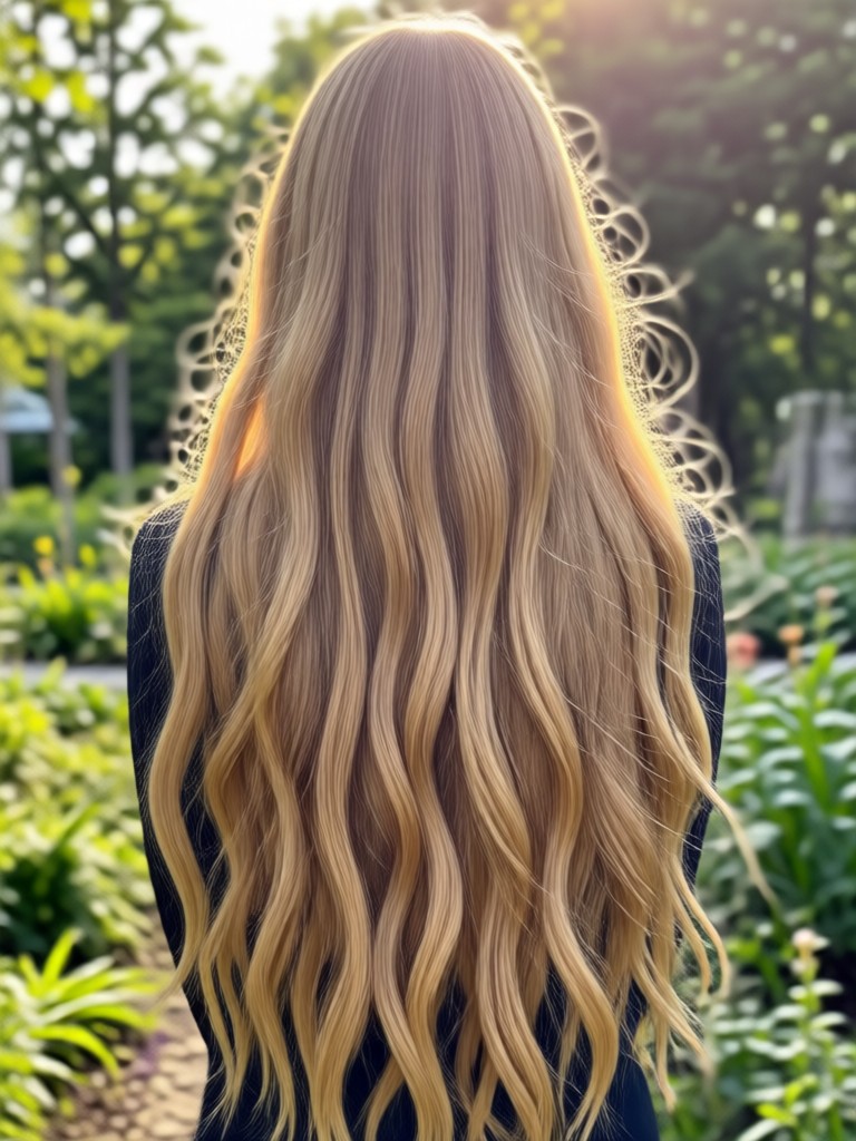 Pelo de longitud media transformado en trenzas largas