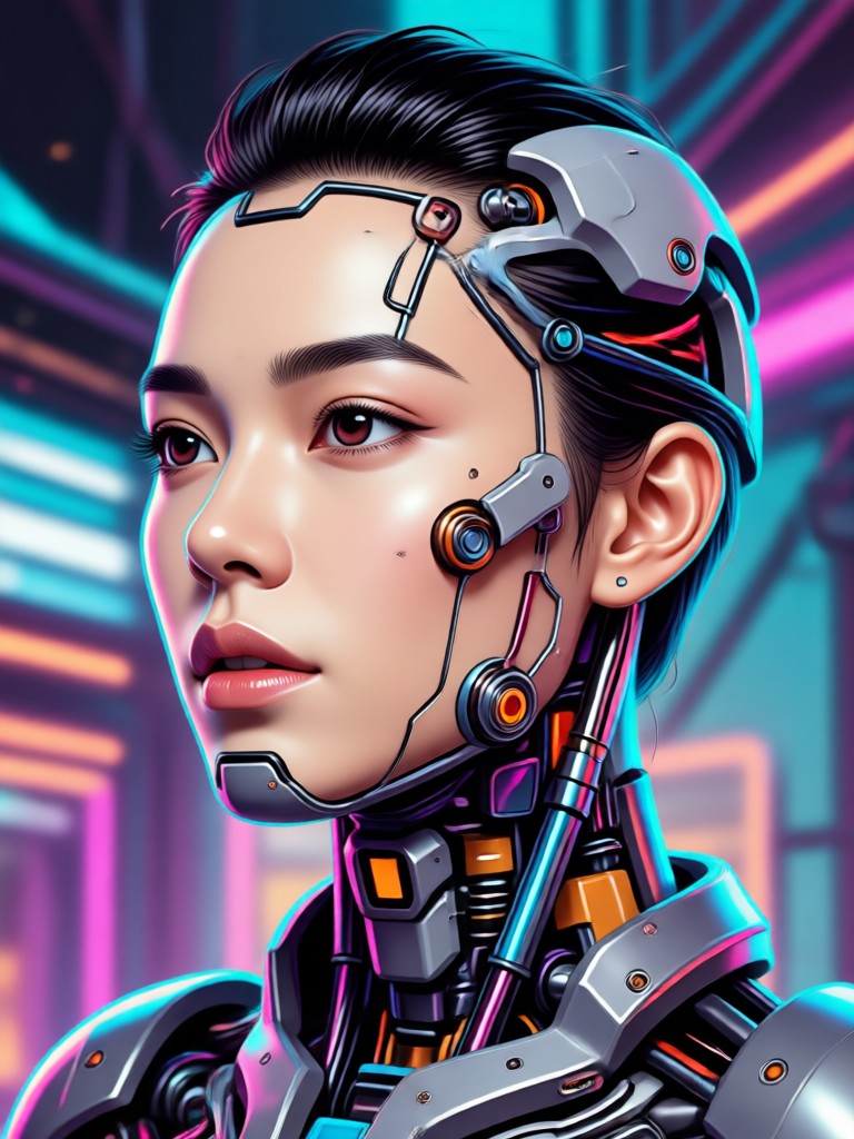 Cinematic style AI portrait