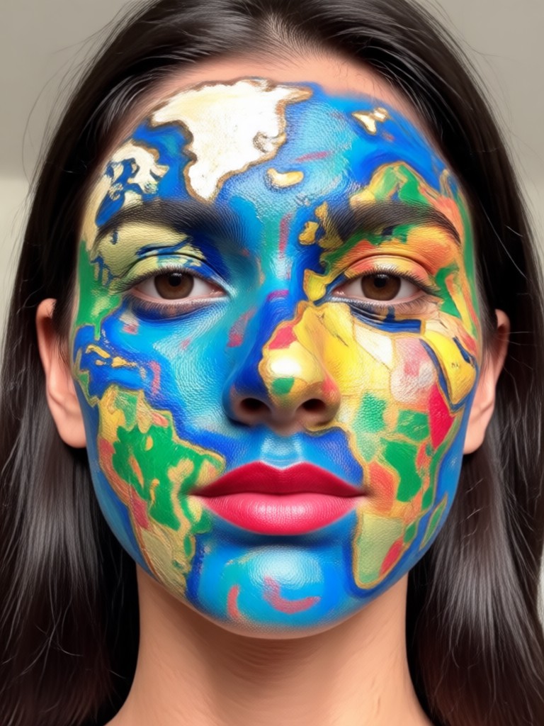 Germany national team black, red, and gold face paint