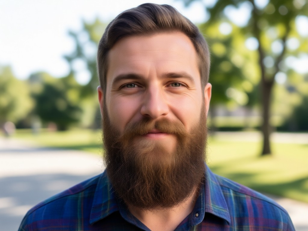Simple three step interface to add beard