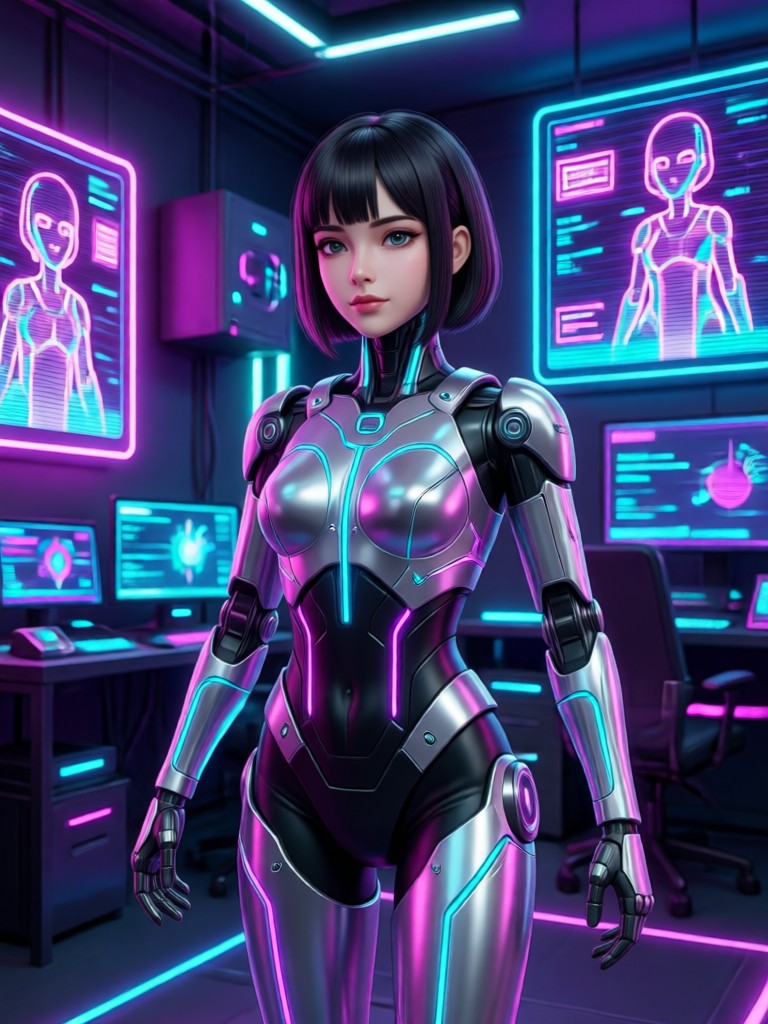 Realistic AI girlfriend generator portrait