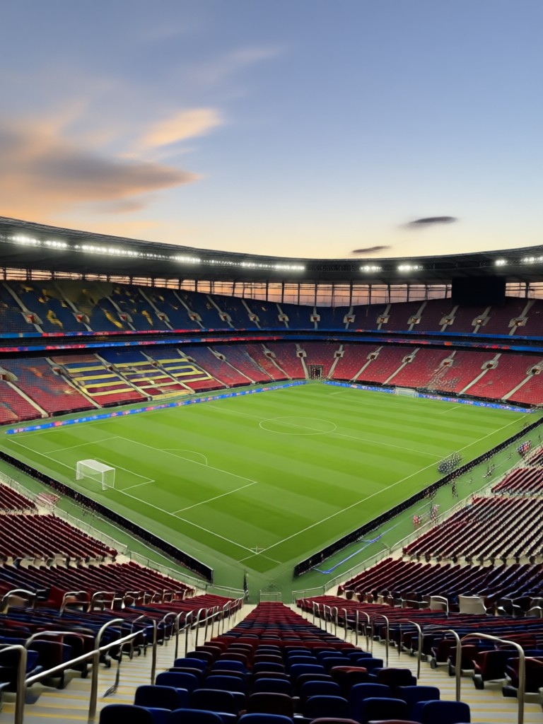 Victory celebration stadium scene AI