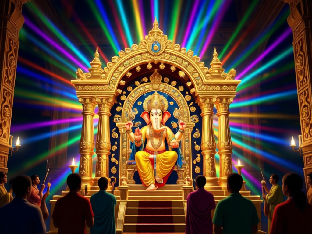 AI generated Ganpati idol image