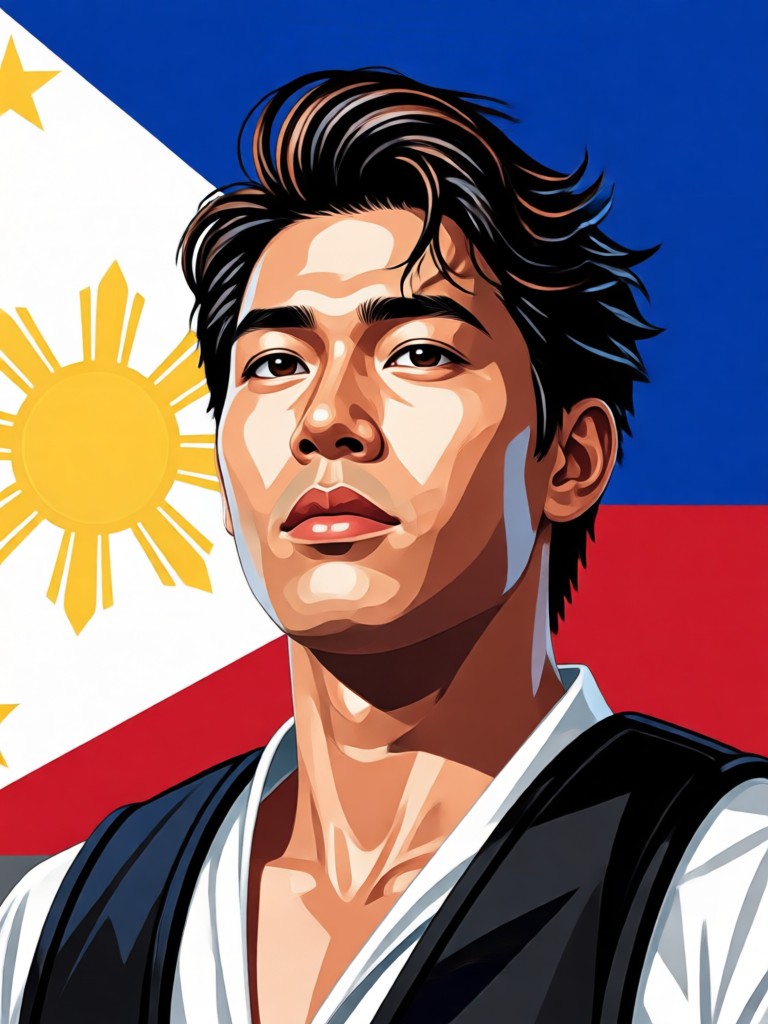 Potret presidensial Emilio Aguinaldo AI
