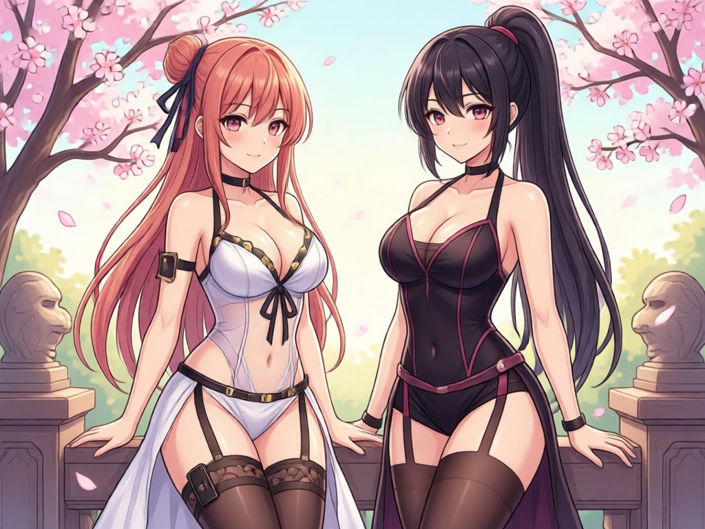 Text prompt creating anime girl image