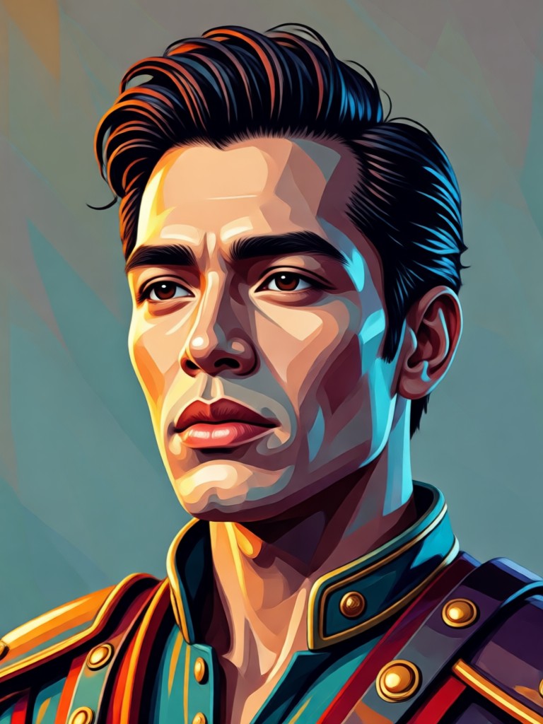 Modern photo reimagined as Gregorio del Pilar AI art