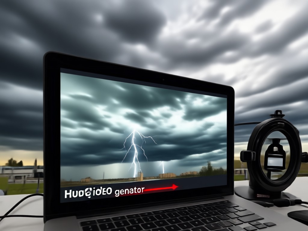 Person watching a cinematic storm hug video on their phone