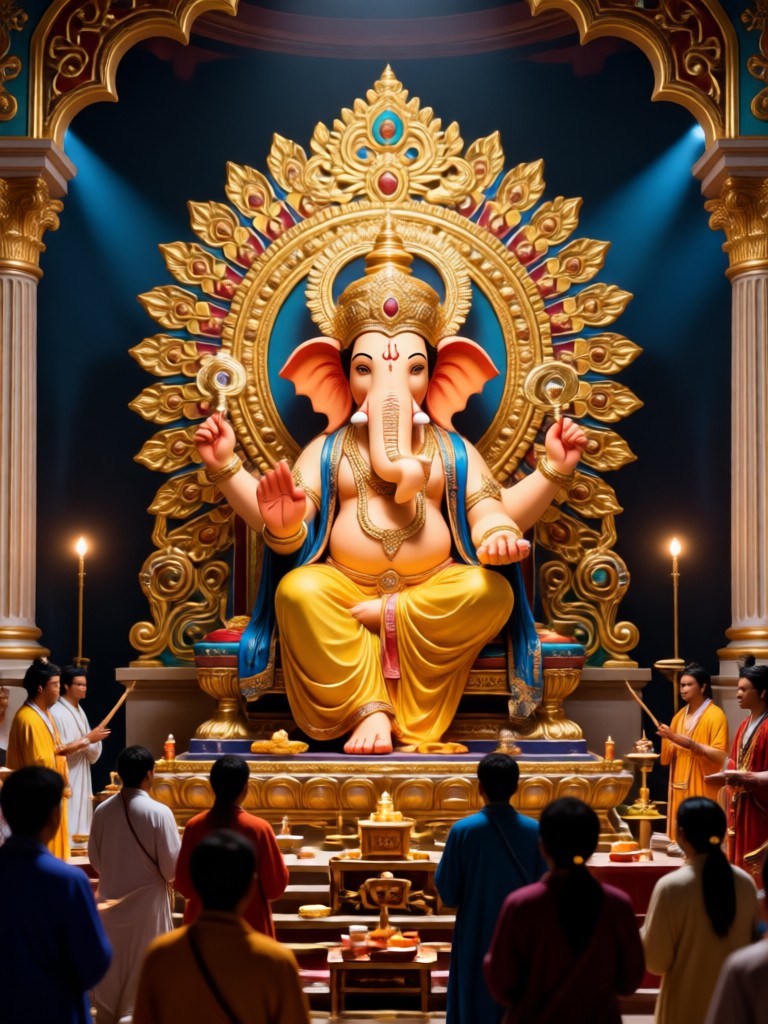 AI Artistic Interpretation of Ganpati