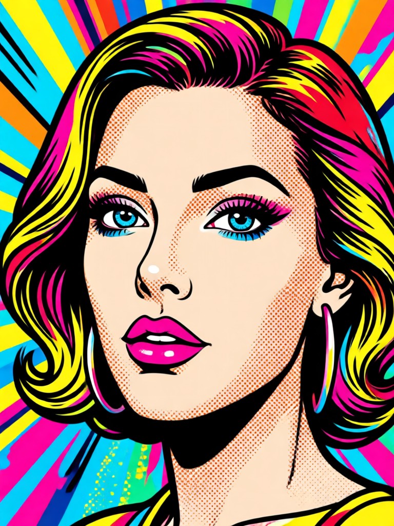 Food photo as colorful pop art illustration