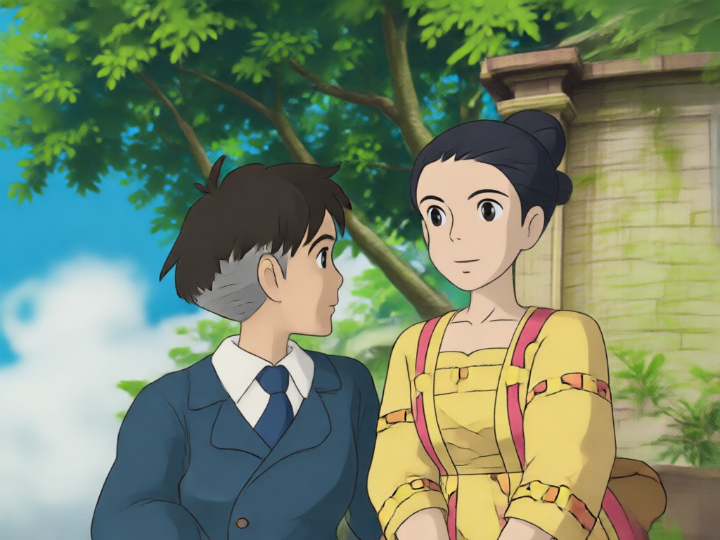 Multiple Ghibli film style options for couples