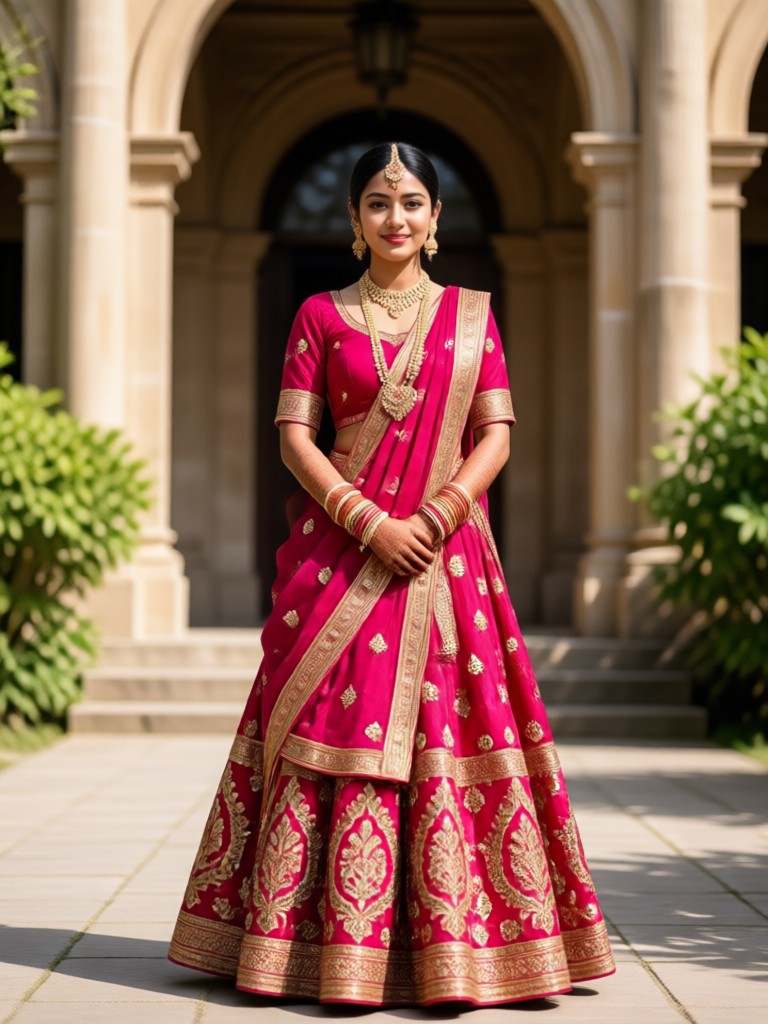Kinder in traditioneller Pattu Langa und Kurta