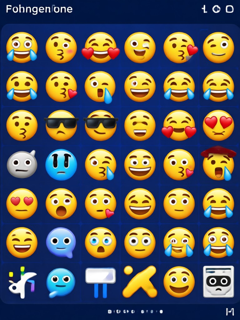 Emoji with custom accessories like hats and glasses
