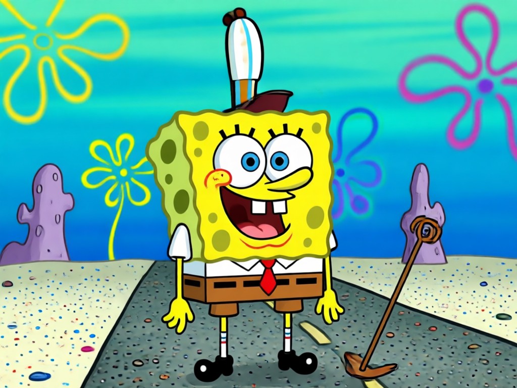 KI-Textplatzierung auf einem SpongeBob-Meme