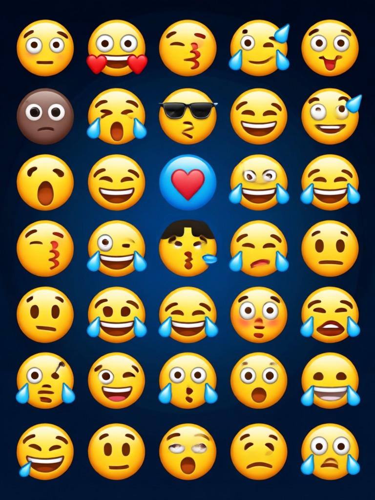 Laughing classic yellow emoji